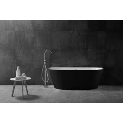 Акриловая ванна ABBER AB9216-1.7MB черная матовая