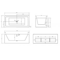 Акриловая ванна ABBER AB9339-1.7 белая