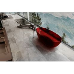 Прозрачная ванна ABBER Kristall AT9703Rubin красная