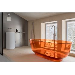 Прозрачная ванна ABBER Kristall AT9707Opal коричневая