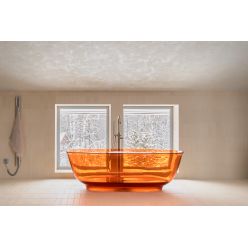 Прозрачная ванна ABBER Kristall AT9707Opal коричневая