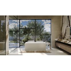 Ванна из искусственного камня ABBER Stein AS9602 белая матовая