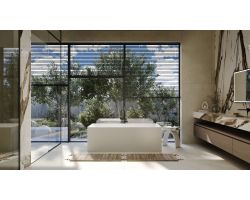 Ванна из искусственного камня ABBER Stein AS9602 белая матовая