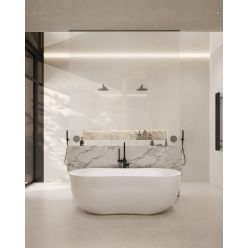 Ванна из искусственного камня ABBER Stein AS9604 белая матовая