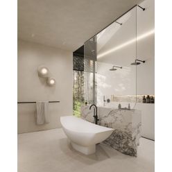 Ванна из искусственного камня ABBER Stein AS9610 белая матовая