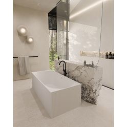 Ванна из искусственного камня ABBER Stein AS9603 белая матовая