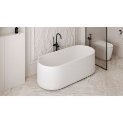 Ванна из искусственного камня ABBER Stein AS9607 белая матовая