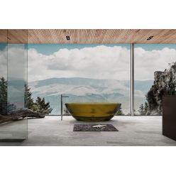 Прозрачная ванна ABBER Kristall AT9702Vesuvian оливковая