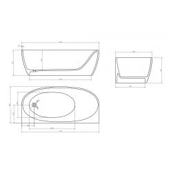 Карбоновая ванна ABBER Karbon AK9004 черная
