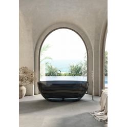 Прозрачная ванна ABBER Kristall AT9701Onyx-1.5 черная