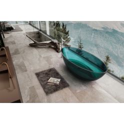 Прозрачная ванна ABBER Kristall AT9702Aquamarin бирюзовая