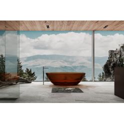 Прозрачная ванна ABBER Kristall AT9702Opal коричневая