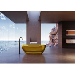 Прозрачная ванна ABBER Kristall AT9703Amber желтая