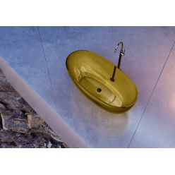 Прозрачная ванна ABBER Kristall AT9703Amber желтая