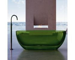 Прозрачная ванна ABBER Kristall AT9703Emerald зеленая