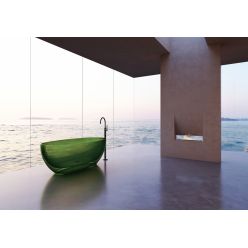 Прозрачная ванна ABBER Kristall AT9703Emerald зеленая