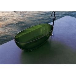 Прозрачная ванна ABBER Kristall AT9703Emerald зеленая