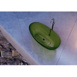 Прозрачная ванна ABBER Kristall AT9703Emerald зеленая