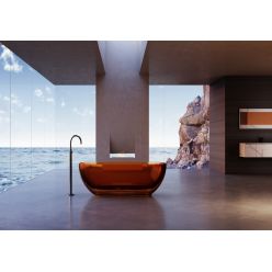 Прозрачная ванна ABBER Kristall AT9703Opal коричневая