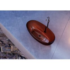 Прозрачная ванна ABBER Kristall AT9703Opal коричневая