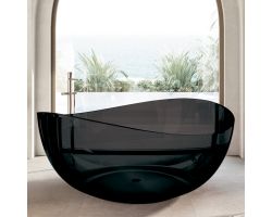 Прозрачная ванна ABBER Kristall AT9705Onyx черная
