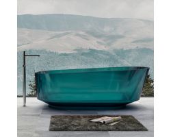 Прозрачная ванна ABBER Kristall AT9706Aquamarin бирюзовая