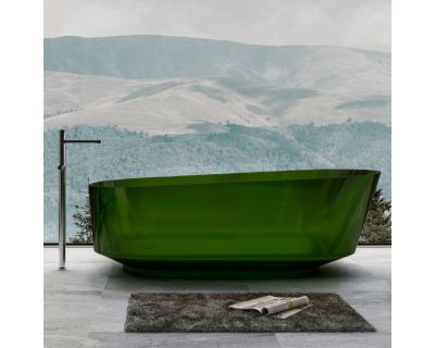 Прозрачная ванна ABBER Kristall AT9706Emerald зеленая