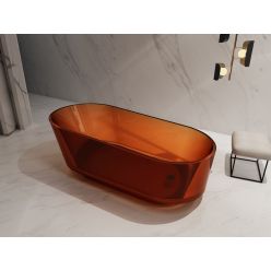 Прозрачная ванна ABBER Kristall AT9706Opal коричневая