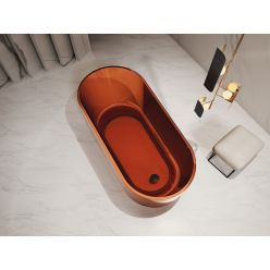 Прозрачная ванна ABBER Kristall AT9706Opal коричневая