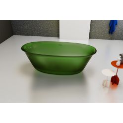 Прозрачная ванна ABBER Kristall AT9707Emerald зеленая