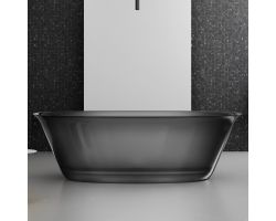 Прозрачная ванна ABBER Kristall AT9707Onyx черная