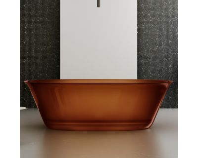 Прозрачная ванна ABBER Kristall AT9707Opal коричневая