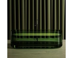 Прозрачная ванна ABBER Kristall AT9708Emerald зеленая