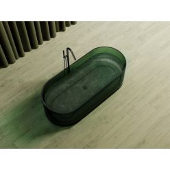 Прозрачная ванна ABBER Kristall AT9708Emerald зеленая