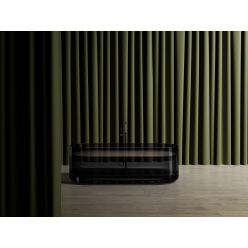 Прозрачная ванна ABBER Kristall AT9708Onyx черная