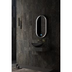 Раковина накладная карбоновая ABBER Karbon AK2042 черная