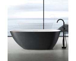 Ванна из искусственного камня ABBER Dortmund AM9911BW черно-белая матовая