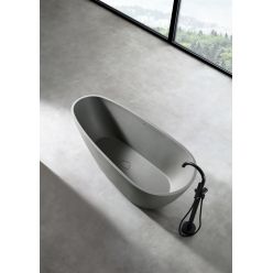 Ванна из искусственного камня ABBER Dortmund AM9911MLG светло-серая матовая