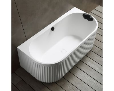 Ванна из искусственного камня ABBER Leipzig AM9916 белая матовая