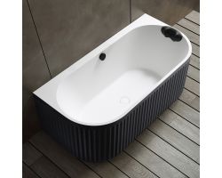 Ванна из искусственного камня ABBER Leipzig AM9916BW черно-белая матовая