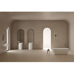 Ванна из искусственного камня ABBER Stein AS9604 белая матовая