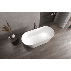 Ванна из искусственного камня ABBER Stein AS9605 белая матовая