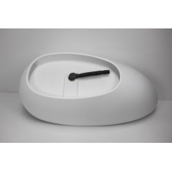 Ванна из искусственного камня ABBER Stein AS9611NM-1.7 белая матовая