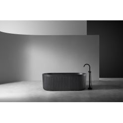 Ванна из искусственного камня ABBER Stuttgart AM9925B черная матовая