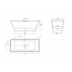 Ванна из искусственного камня ABBER Berlin AM9912 белая матовая