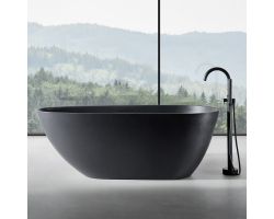 Ванна из искусственного камня ABBER Dortmund AM9911B черная матовая