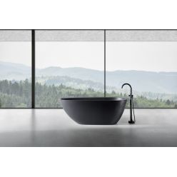 Ванна из искусственного камня ABBER Dortmund AM9911B черная матовая