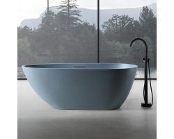 Ванна из искусственного камня ABBER Dortmund AM9911G серая матовая