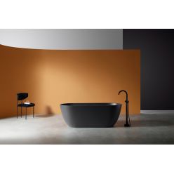 Ванна из искусственного камня ABBER Frankfurt AM9941B черная матовая