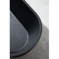 Ванна из искусственного камня ABBER Frankfurt AM9941B черная матовая